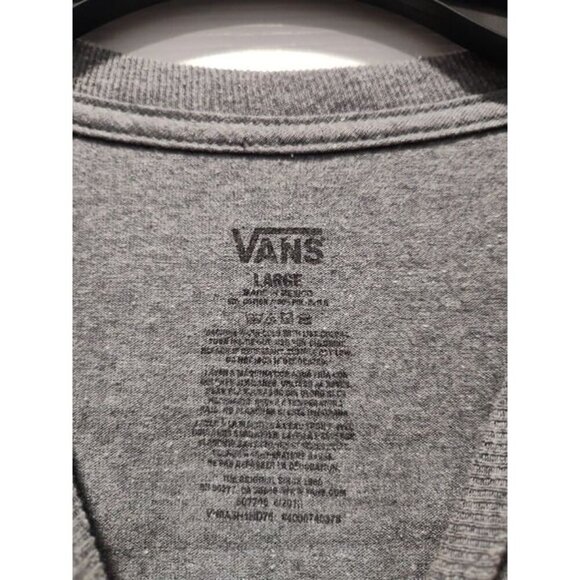 VANS MEN'S‎ OFF THE BEATEN PATH CREW SHORT SLEEVE T SHIRT HEATHER GRAY LARGE - Picture 4 of 6